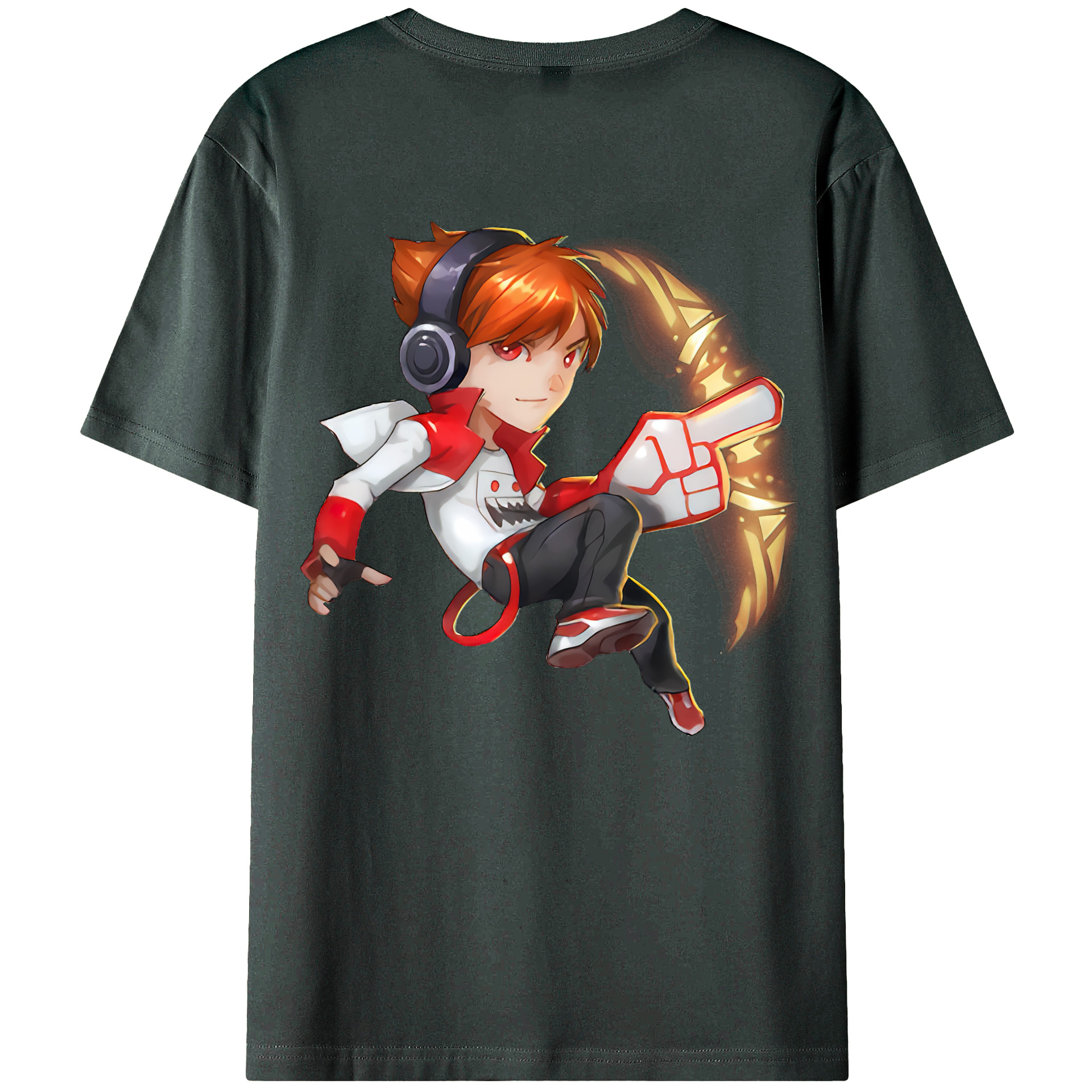 （画像用） リーグ・オブ・レジェンド League of Legends LOL 綿100％ メンズ半袖Tシャツ（バックプリント） 通気性